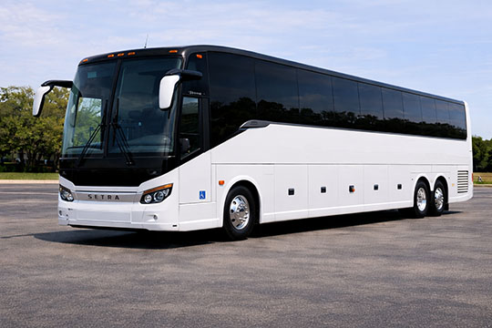56-passenger charter bus available for charter in St. George, UT